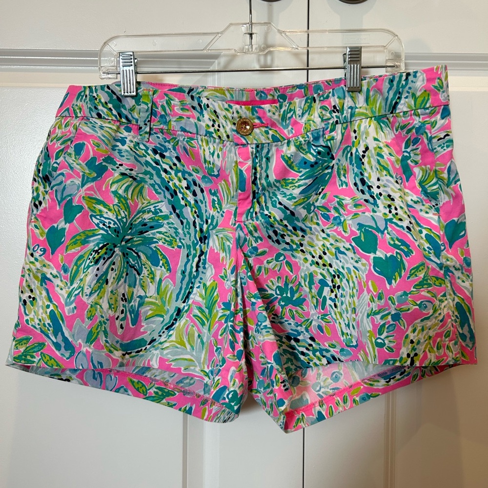 Lilly Pulitzer Snap Back Alligator Callahan Shorts 12